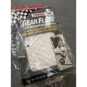 One Finish Line Gear Floss Microfiber Cleaning Rope, New, FREE SHIPPING